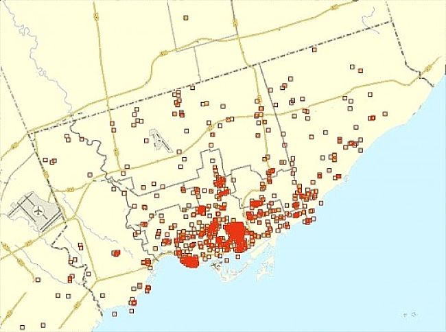 Bed bug infestation in Toronto Canada