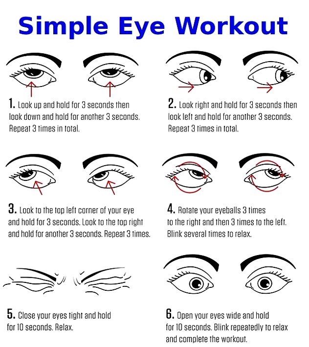 A simple eye workout to try. See other exercises in this article