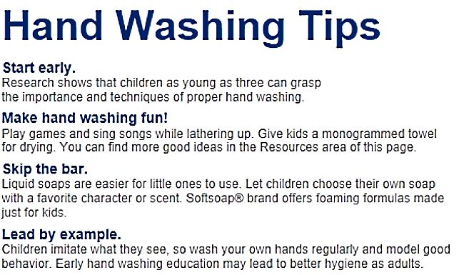 Hand Washing Tips for Kids