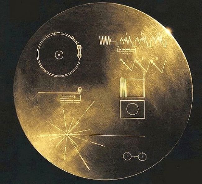 The 'Golden Record' on the Voyager space crafts