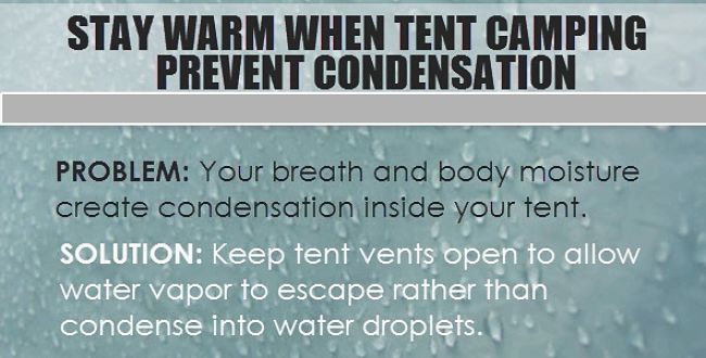 Tips for preventing condensation