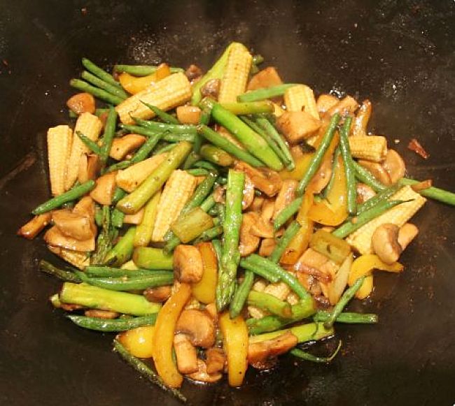 Frying destroys most vitamins very quickly, with the exception of very light and quick stir-frying