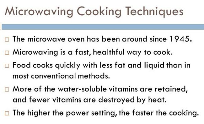 How to cook vegetables in the microwave to retain vitamins